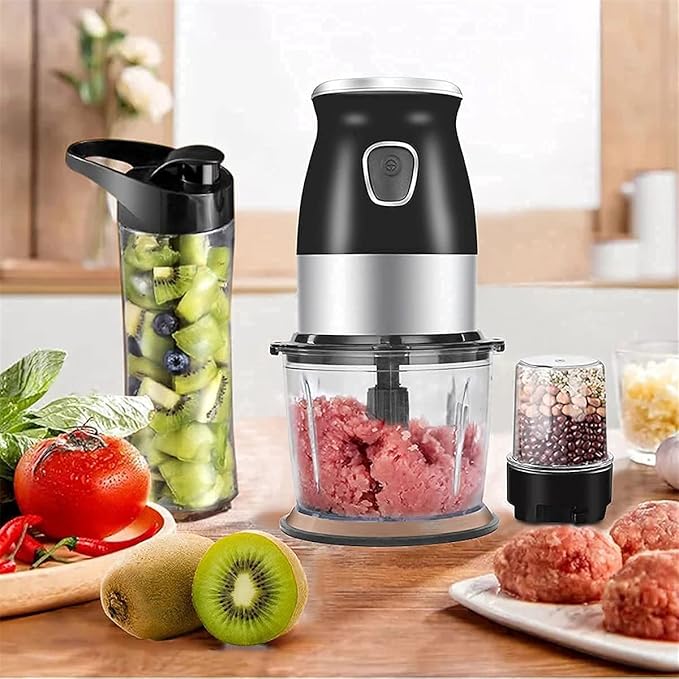 Juicer MachinesBPA-Free 500W Portable Personal Blender Blender Food Processor with Chopper Bowl 600Ml Juicer