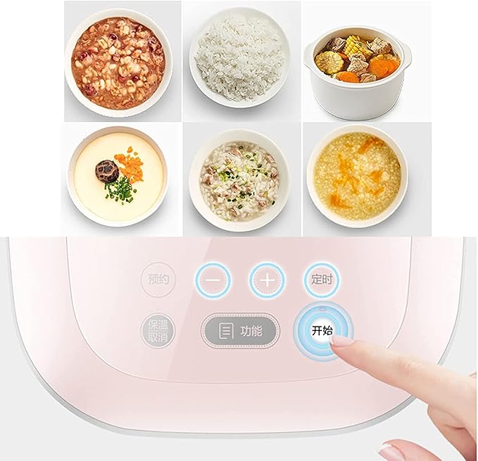 Rice Cooker 2L Mini 6-Layer Thickened Energy-Gathering Ball Kettle Non-Stick Liner for Family Dormitory for 1~2 People Rice Cooker