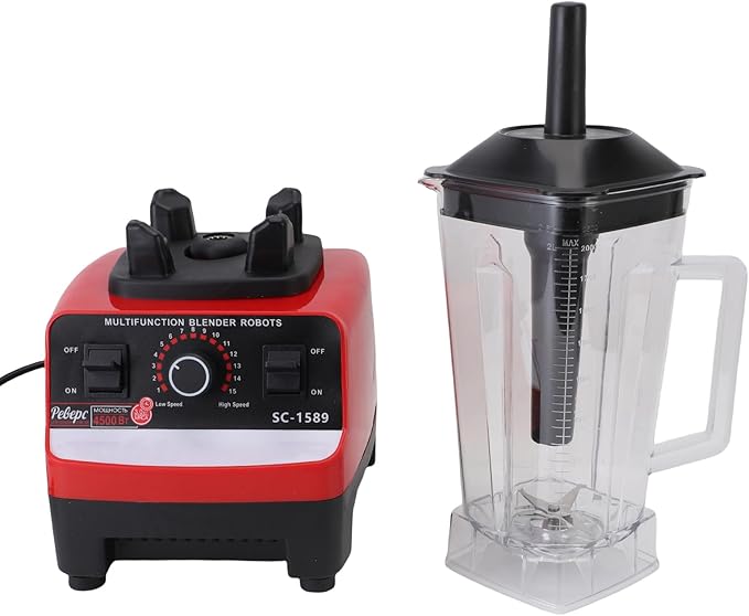 2 Cups Professional Blender Multifunctional Powerful Crushing Blender Advanced Kitchen with Crushing Technology Ideal for Shakes Mixing Grinding &amp Juicing