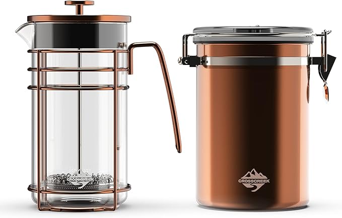 French Coffee Press Small Maker Manual Set Cafetera Tea Steel Filter Stainless Steel 34 Ounce/1 Liter 9917-C001-04