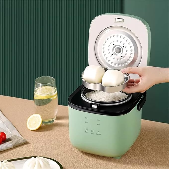 HBJWOV 1.2L Rice Cooker Cooking Pot Electric Rice Cooker Soup Cooking Porridge Machine Food Steamer Heating Rice Box