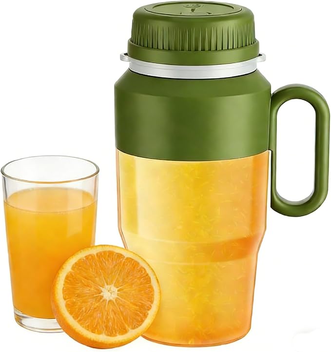 Portable Blender for Smoothies – Personal Blender &amp Juicer with 38-Blade Stainless Steel USB Rechargeable Cordless for Home/Office/Gym (green)