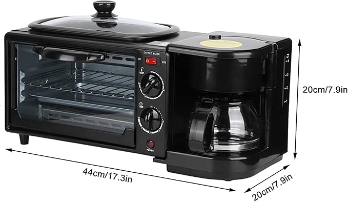 Oven Premium Convection Halogen Oven Cooker Toaster Oven Electric Frying Pan Coffee Maker Multifunction 3 In1 Easy to Clean Useful