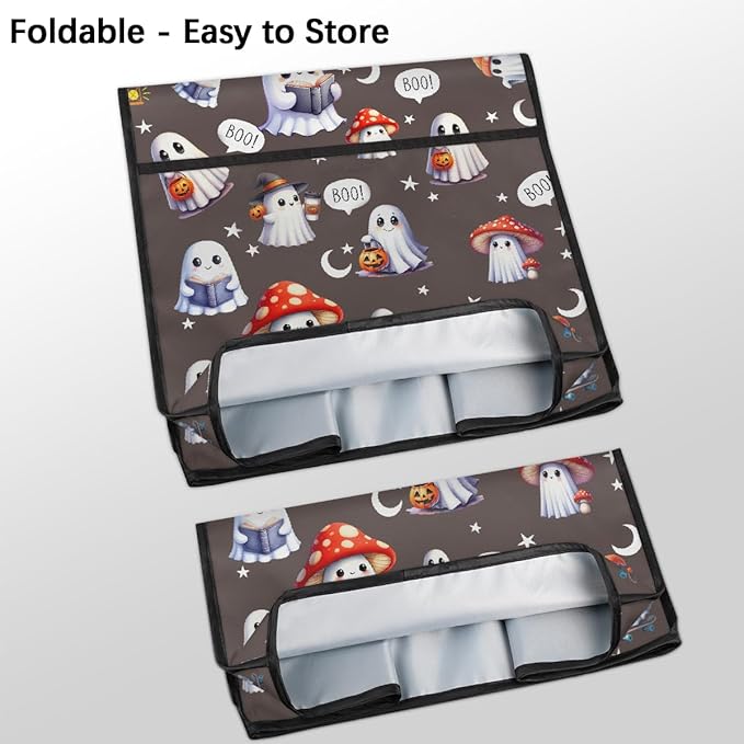 cfpolar Kitchen Aid Mixer Cover Compatible with 6-8 Quarts Halloween Ghosts Pumpkin Stand Mixer Cover Kitchen Aid Mixers Accessories Appliance Organizer Bag Dust Covers with Zipper Pocket