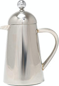La Cafetière Havana Stainless Steel Double Walled Cafetière Three Cup Gift Boxed Silver
