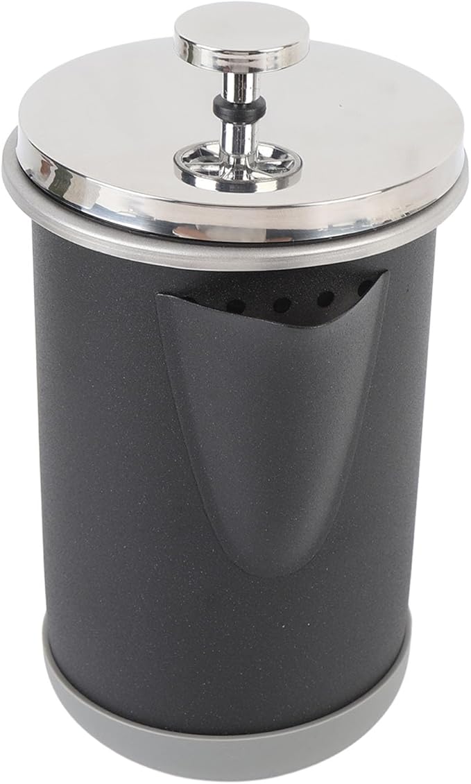 French Press Coffee Maker 304 Stainless Steel Hand Brewed Travel French Press for Camping 1000ml (black)