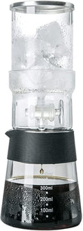 Habiba Iced Drip Coffee Maker Modern Cold Brew Coffee Maker 13.5oz/400ML Iced Drip Coffee Maker Coffee Maker with Adjustable Dripper ＆ Stainless Steel Filter Reusable