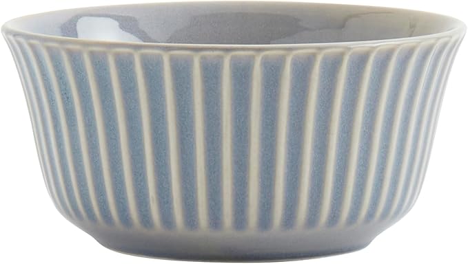 Tabletops Gallery Richmond 12-Piece Reactive Glaze Stoneware Dinnerware Set of Kitchen Dishes Dinner Plates Cereal Bowls Service for 4 Gray