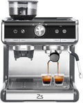 Espresso Machine 20 Bar Coffee Maker with Milk Frother Steam Wand Semi-Automatic Coffee Machine for Cappuccino Latte Fast Heating Stainless Steel