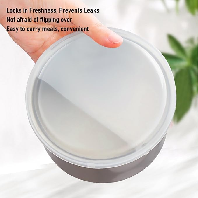 Dpofirs Portable Self Cooking Electric Lunch Box 2L Mini Rice Cooker 2 Layers 4 Stainless Steel Steamer Food Insulation Box Heated Food Warmer Cooker for Home Office Travel (US Plug 110V)