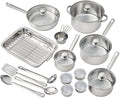 Steel 24 Piece Set Kitchen Set Cookware Set Pots and Pans Set Mainstays Brand cooking pots set cooking pots set