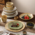 Ceramic Dinnerware Set 18Pcs White Porcelain Dishes