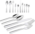 65 Piece Silverware Flatware Cutlery Set Stainless Steel Fork Spoon Knife Sets for 12 Dishwasher SafeErgonomic Design Size and Weight