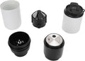 AYNEFY Portable Electric Machine Electric Coffee Maker with Mill 350ML Cordless Travel Grinder Rechargeable Battery Operated Semi Automatic Coffee Cup for Cold Brew (White)