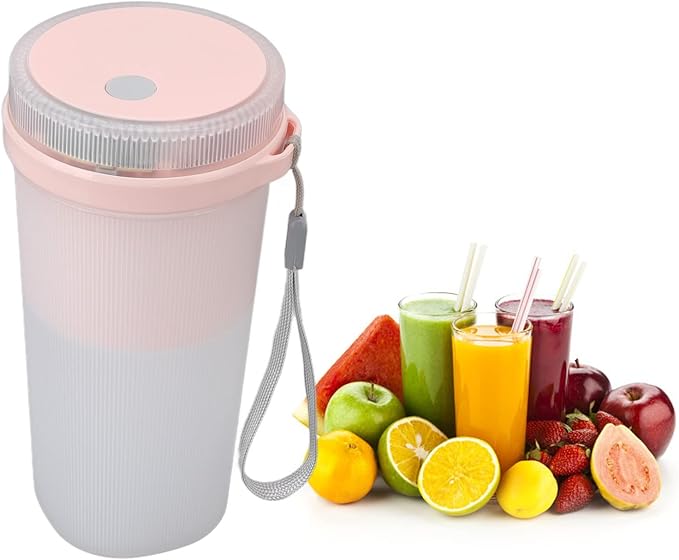Portable BlenderPersonal Blender Personal Size Blender Mini Blender Cup Electric Juicer Cup 300ml Handheld Portable USB Rechargeable 6 Stainless Steel Cutter Juicing Blender Cup portable blen