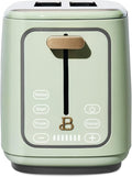 Smart Kitchen Toaster with Touch Interface and Preset Modes Advanced Two-Slice Toaster with Wide Slots and 7 Browning Levels (Sage Green)