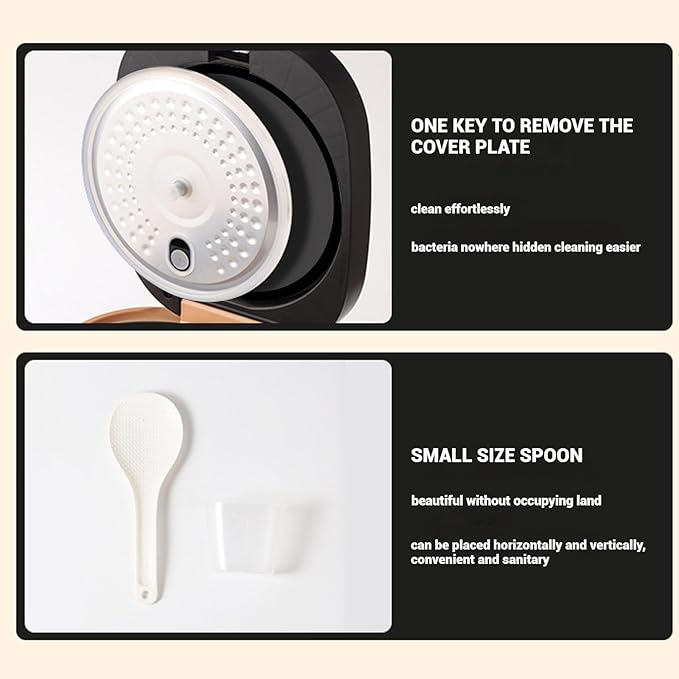 Smart Rice Cooker 4L Slow Cooker and Steame with 8 Cooking Functions 12-Hour Smart Appointment and LED Display