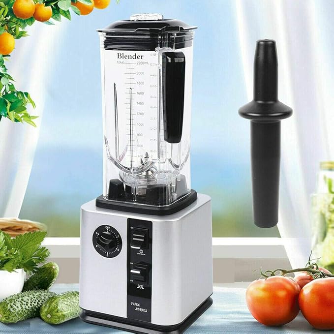 Commercial Blender 2.2L 2.2KW Heavy Duty Electric Blender Mixer High-Speed Juicer Smoothie Blender