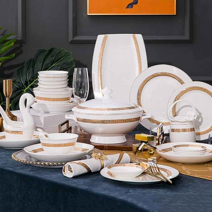 Stylish Dinner PlatesCeramics Dinnerware Set 50 Pieces Dinner Sets/Porcelain Combination Set