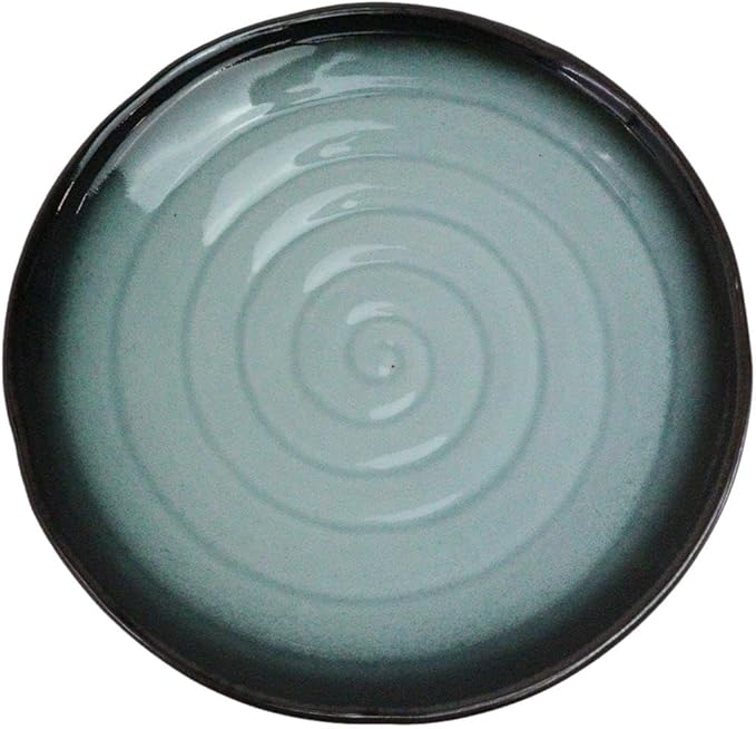 Ebros Gift Blue Sky Stars Artistic Seikai Porcelain Collection Dinnerware Serveware Kitchenware Set Asian Japanese Dining Restaurant Supply (Pack Of 5 Round Dinner Plates 8.75 D)