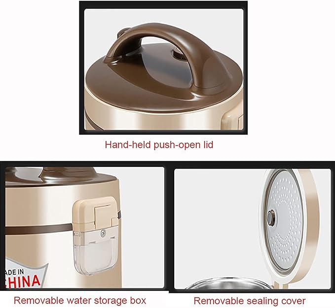 Rice Cooker Household 304 Stainless Steel Low-Sugar Multi-Function Rice Cooker Separate Rice Soup for 2-7 People (B 3l) (B 3l)