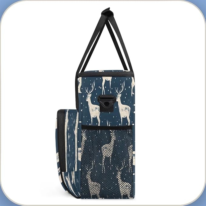 Watercolor Deers Coffee Maker Travel Bag for K-Mini or K-Mini Plus Single Serve Coffee Brewer Portable Storage Tote Case for Tarvel