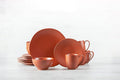 Fortessa Heirloom Stoneware 16 Piece Dinnerware Set (Service for 4) Terracotta