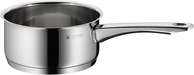WMF Pot Set 4-Piece Astoria Pouring Rim Glass Lid Cromargan Stainless Steel Polished Suitable for Induction Hobs Dishwasher-Safe