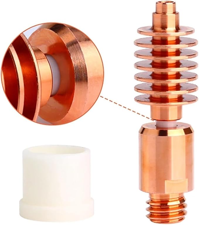 for Trianglelab for Dragon Heatbreak Ceramic Core High Temperature Wear Resistant for GF CR Metal Luminous Filament for Dragon for Hotend(Titanium Alloy HF)