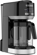 Black+Decker Dual Brew 14-Cup Carafe Single Serve Coffee Maker with Auto-Clean Function Compact Design K-Cup &amp Reusable Ground Filter Compatible with 70 oz. Water Reservoir &amp Fast Brew Techn