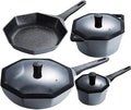 4 Piece Pot Set Household Non Stick Pot Cooker Wok Suit Kitchen Pots and Pans Cookware Set