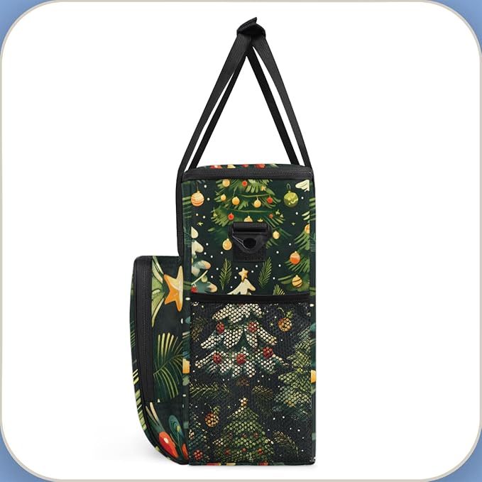 Cartoon Tree Coffee Maker Carrying Bag Bright Tree Travel Storage Bag Compatible with K-Mini or K-Mini Plus Single Serve Coffee Brewer Carrying Case with Multiple Pockets &amp Shoulder Strap