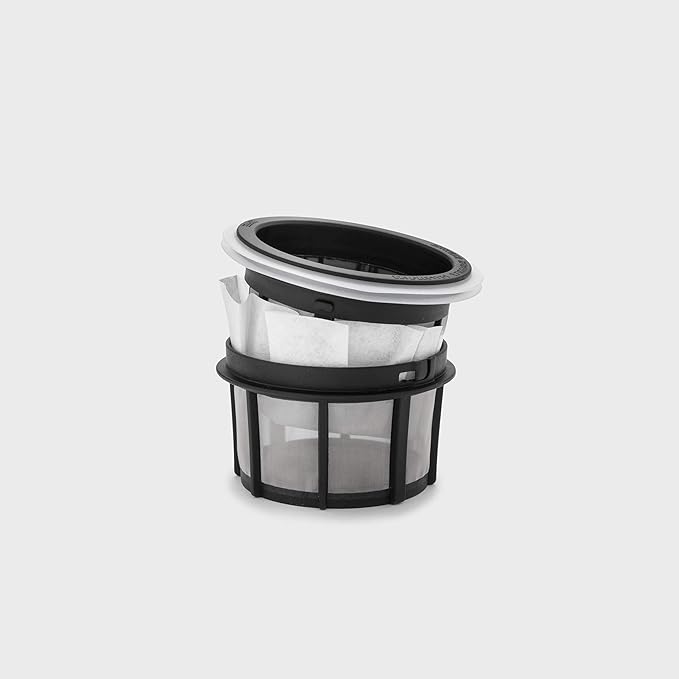 ESPRO - P7 French Press - Double Walled Stainless Steel Insulated Coffee and Tea Maker with Micro-Filter - Keep Drinks Hotter for Longer (Matte Black 18 Oz) Coffee Paper Filters (100 Count)
