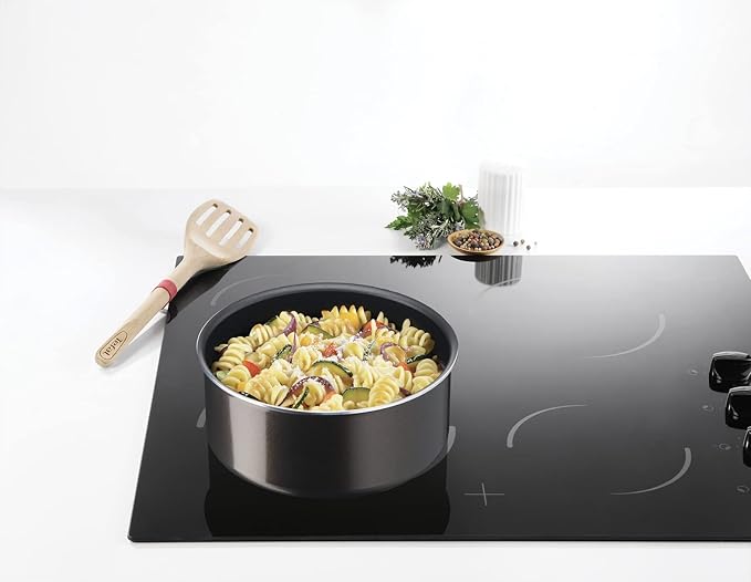 Tefal Ingenio Saucepan 16 cm 1.5 L Non-Induction Non-Stick Coating Stackable Dishwasher-Safe Easy Plus L1502802 Black Silver