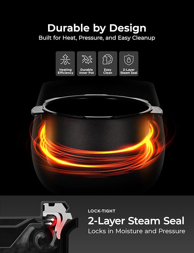 CUCKOO Twin Pressure Rice Cooker 10-Cup Uncooked / 20-Cup Cooked with Nonstick Inner Pot Large Rice Maker &amp Warmer with 16 Menu Options Open Cooking Mode Voice Guide Gray (CRP-ST1009FG)