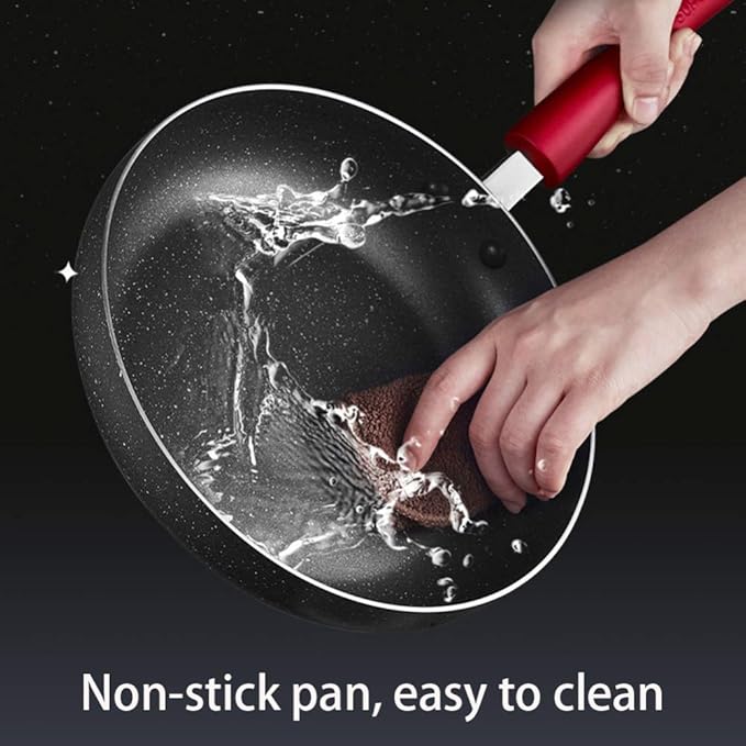 Cookware Set 3 Pieces Nonstick Pots and Pans Saucepan Chemical-Free Kitchen Sets with Stay-Cool Handle Frying Pan Stir Fry PanStock Pot Saute Pans