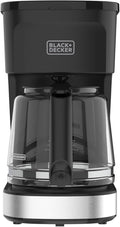 BLACK+DECKER CAFÉCRAFT 12-Cup Coffee Maker One-Switch Drip Coffeemaker with Vortex Showerhead Technology Sneak-A-Cup Keep Warm Function Stainless Steel