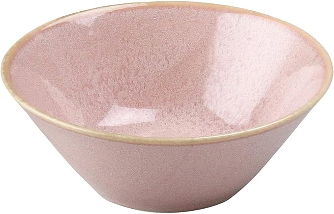 aito Seisakusho 567505 Mino Ware Natural Color Dinnerware Set Living Alone 6-Piece Set Pink Dishwasher Microwave Safe Made in Japan