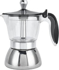 Stovetop Espresso Maker 6 Cup Stovetop Espresso Maker Stainless Steel Italian and Cuban Mocha Coffee Maker Household Coffee Maker