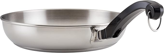 Farberware Classic Series Stainless Steel Pots and Pans with Baking Sheet Pan Cooking Tools and Lids Induction Ready Dishwasher Safe 10 Piece Cookware Set Metal Utensil Safe - Stainless Steel