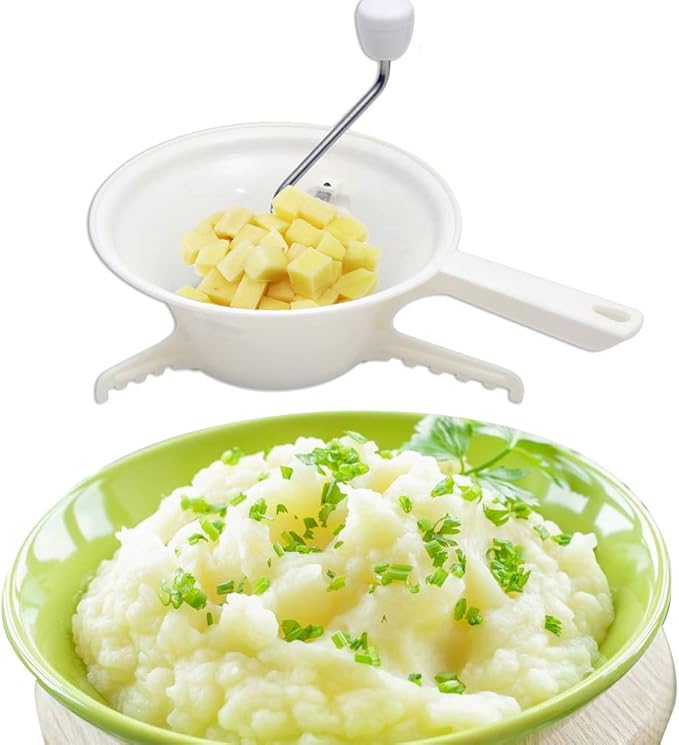 Alvinlite Manual Cheese Blender Vegetable Cutter Mashed Potato Machine Fruit Mixer with Three Cut Plate