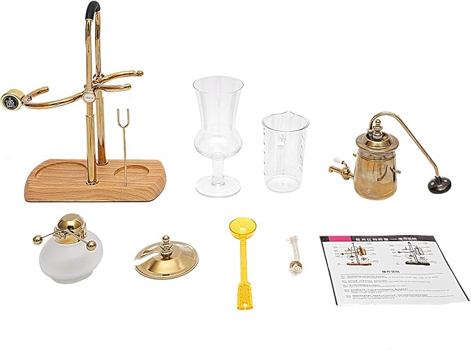 15OZ Royal Belgian Belgium Balance Syphon Coffee Maker Siphon Brewer Golden HOT