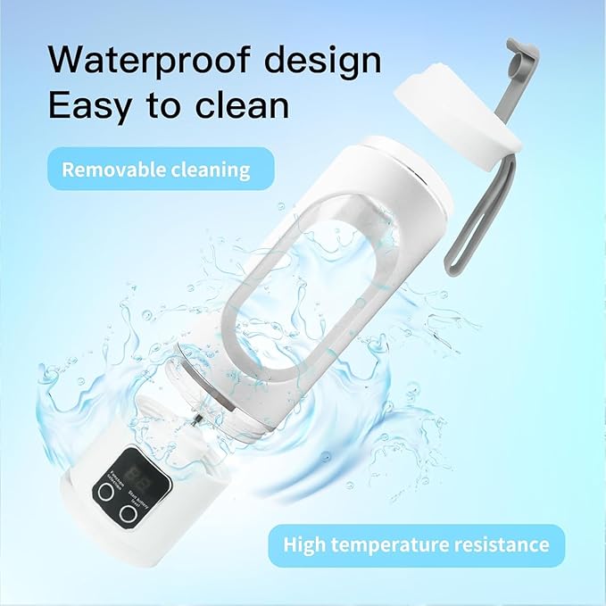 Paramexview® Portable Blender 16oz/500ml for Juices &amp Smoothies with 12 Stainless Steel Blades | USB Rechargable &amp 3 Levels Multi-Speed Control | 50W Powered fusion Portable Blender