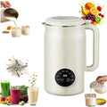 Nut Milk Maker Machine Nut Milk Maker Blender The 8-in-1 Multifunction NutMilk &amp Juice Maker Nutmilk Machine with Keep Warm/One-Button Self-Cleaning/Delay Start (White)