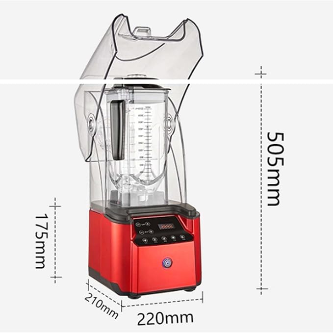 Commercial Smoothie Machine 2200W Electric Food Chopper Table Mixer Smoothie Machine Frozen Drinks Ice Cream