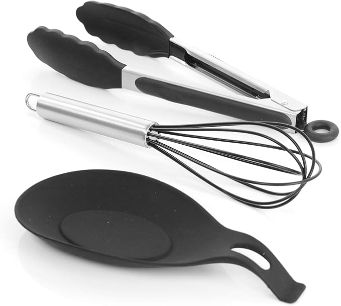 MegaChef Tool Cookware Utensil Set 12 Piece Black