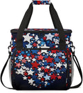 4th of JulyPatriotic Coffee Maker Carrying Bag Portable Travel Storage Tote Bag Compatible with K-Mini or K-Mini Plus Single Serve Coffee Brewer Carrying Case with Multiple Pockets &amp Shoulder S