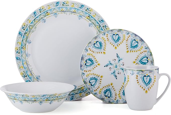 Fitz &amp Floyd Fitz and Floyd Jodhpur 32 Piece Dinnerware Set Service For 8 Multiolor