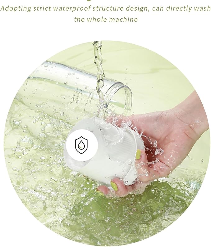 Portable Blender Cup Personal Size Juicer with 350ml Capacity and 4 Blades Excellent Mixing Ability and Easy to Clean USB Magnetic Charging for Breakfast Travel Vacation