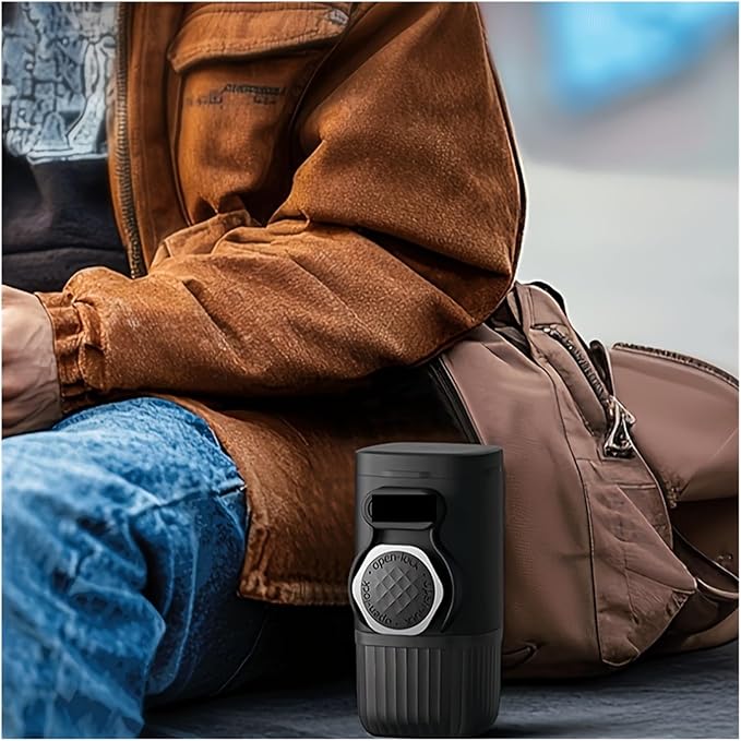 Portable Manual Espresso Coffee Maker - No Electricity Needed Compact &amp Lightweight for Travel Car Desk Home Use